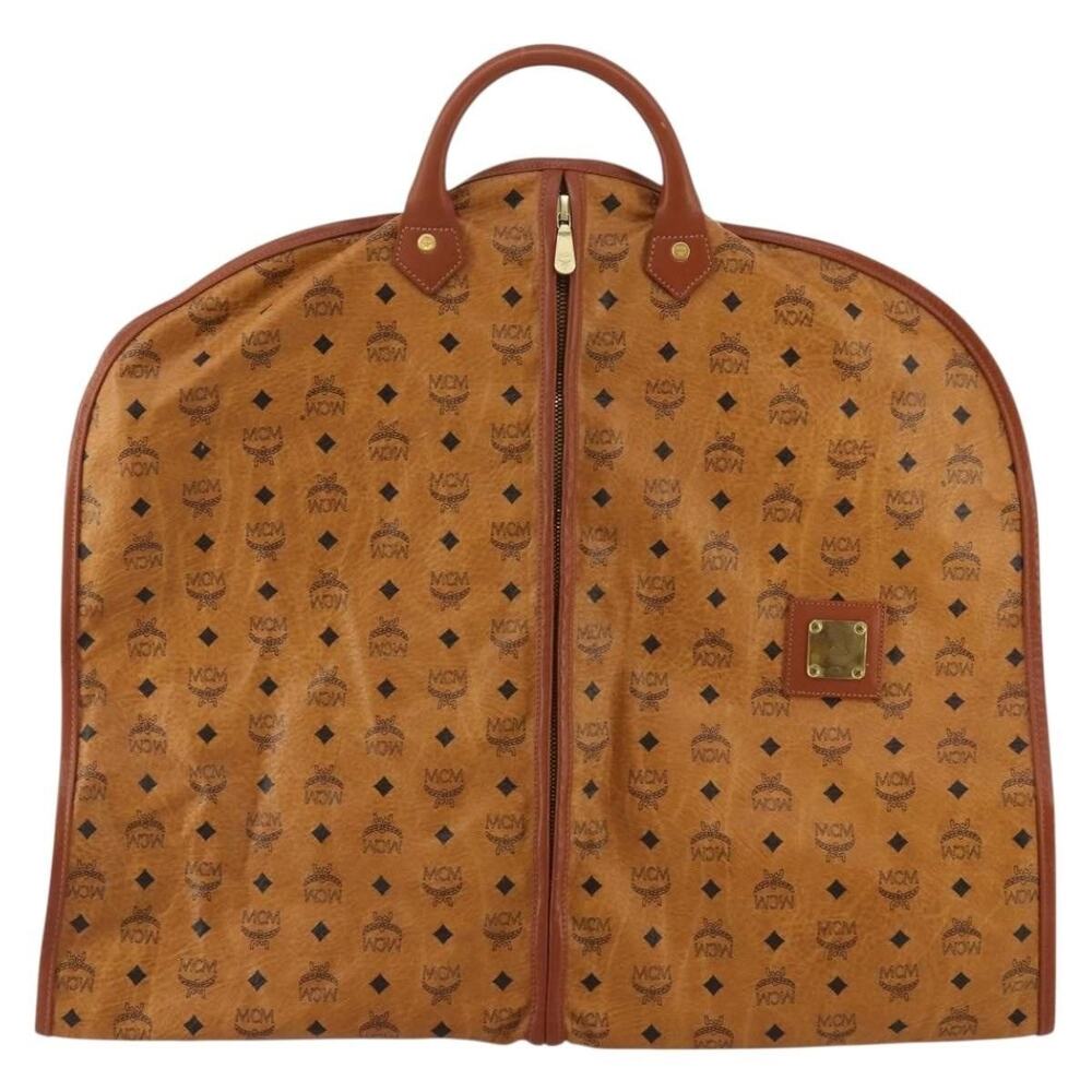 MCM Visetos Logogram Garment Cover Brown